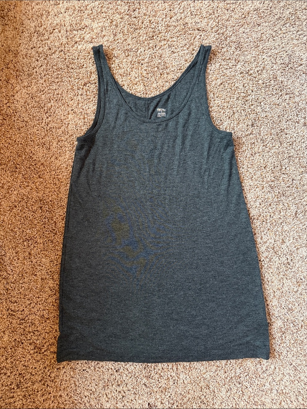 Mossimo Heathered Charcoal Super Soft Tank - XXL